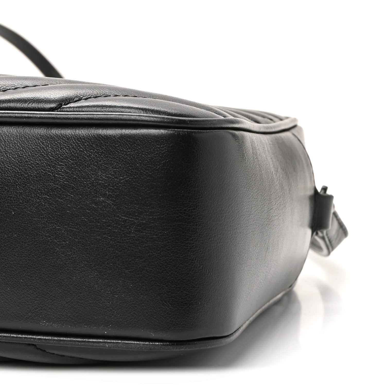 Saint Laurent Calfskin Matelasse Monogram Monochrome Lou Camera Bag Black 9 of 9