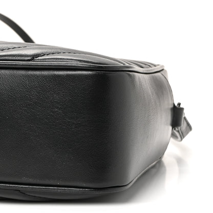 Saint Laurent Calfskin Matelasse Monogram Monochrome Lou Camera Bag Black 9 of 9