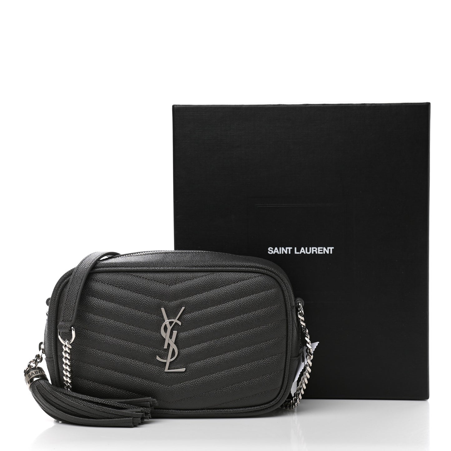 Grain De Poudre Matelasse Monogram Mini Lou Camera Bag Asphalt