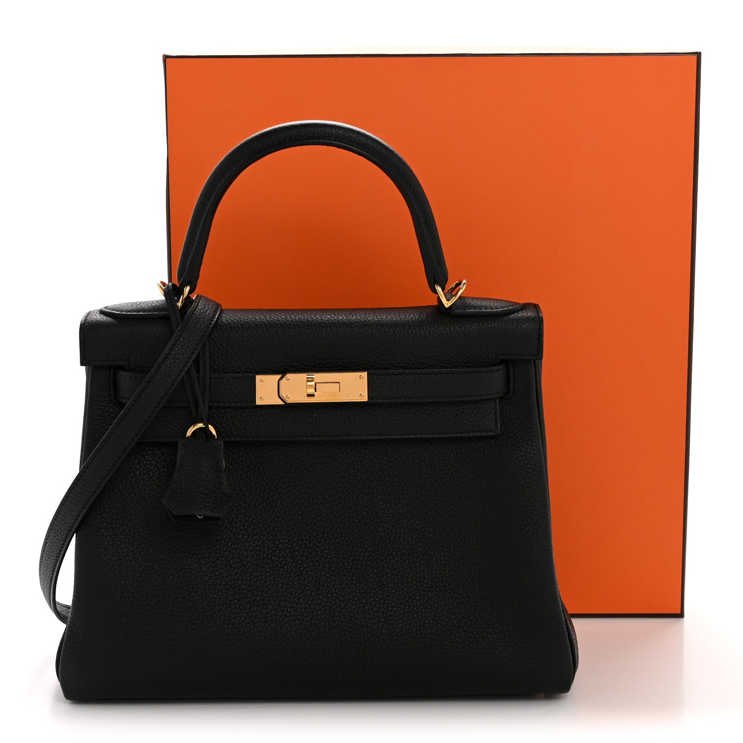 Hermes Togo Kelly Retourne 28 Black 12 of 12