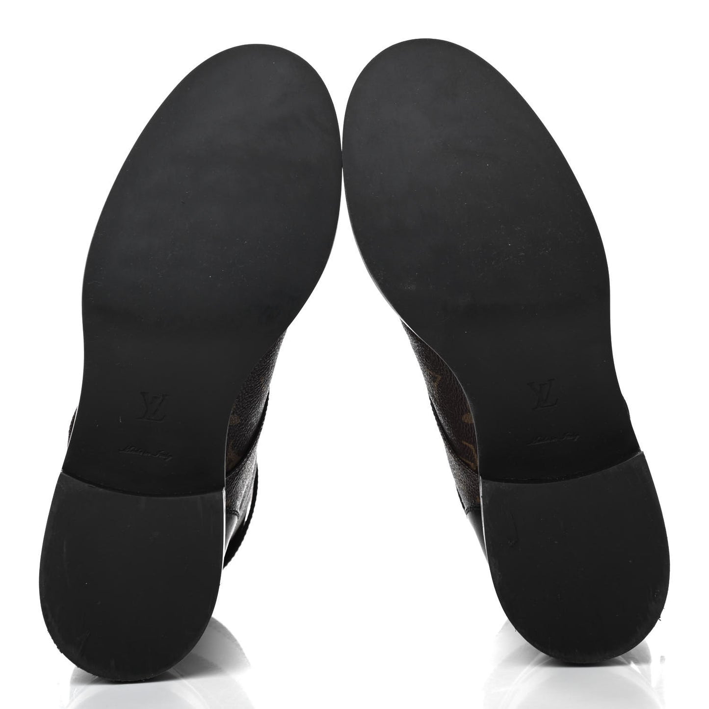 Calfskin Monogram Wonderland Flat Ranger Boots 38 Black