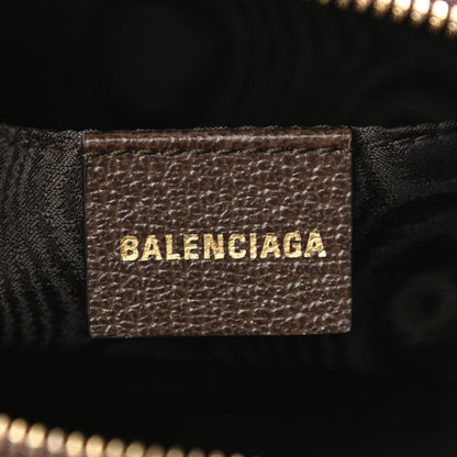Gucci X BALENCIAGA BB Supreme Monogram Web Small Ophidia Boston Bag Beige New Acero 6 of 11