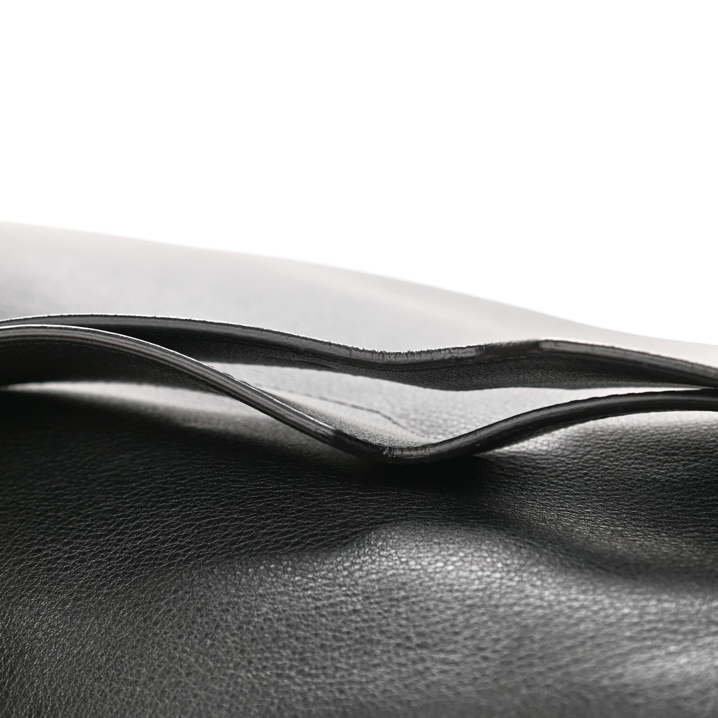 Calfskin XL Zipper Puzzle Bag Black