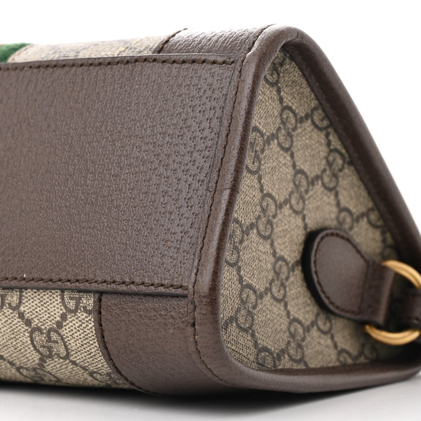 GG Supreme Monogram Web Small Ophidia Messenger Bag Beige Ebony New Acero