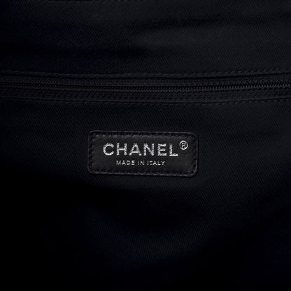 Chanel Denim Large Deauville Backpack Dark Blue 7 of 9