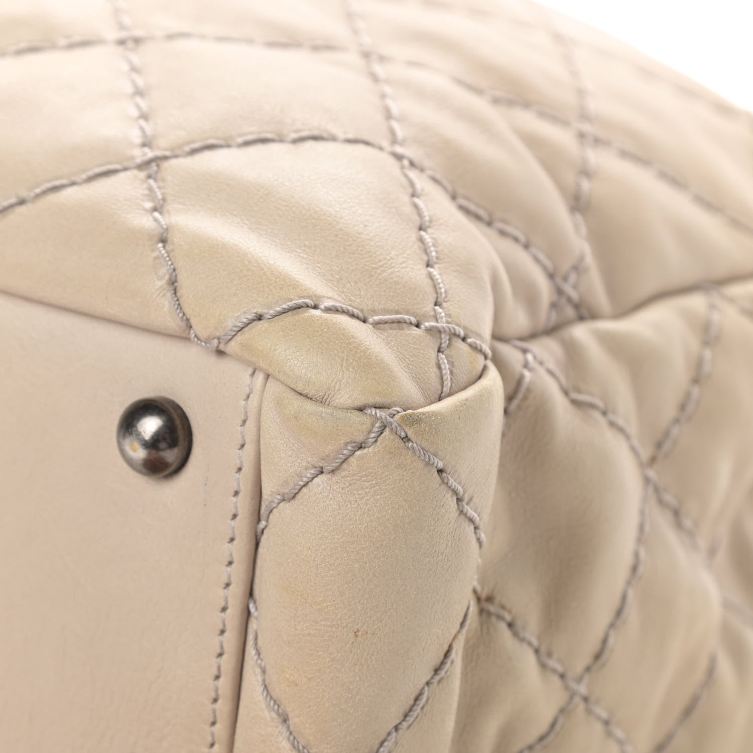 Chanel Calfskin Medium Stitch It Tote Beige 10 of 15