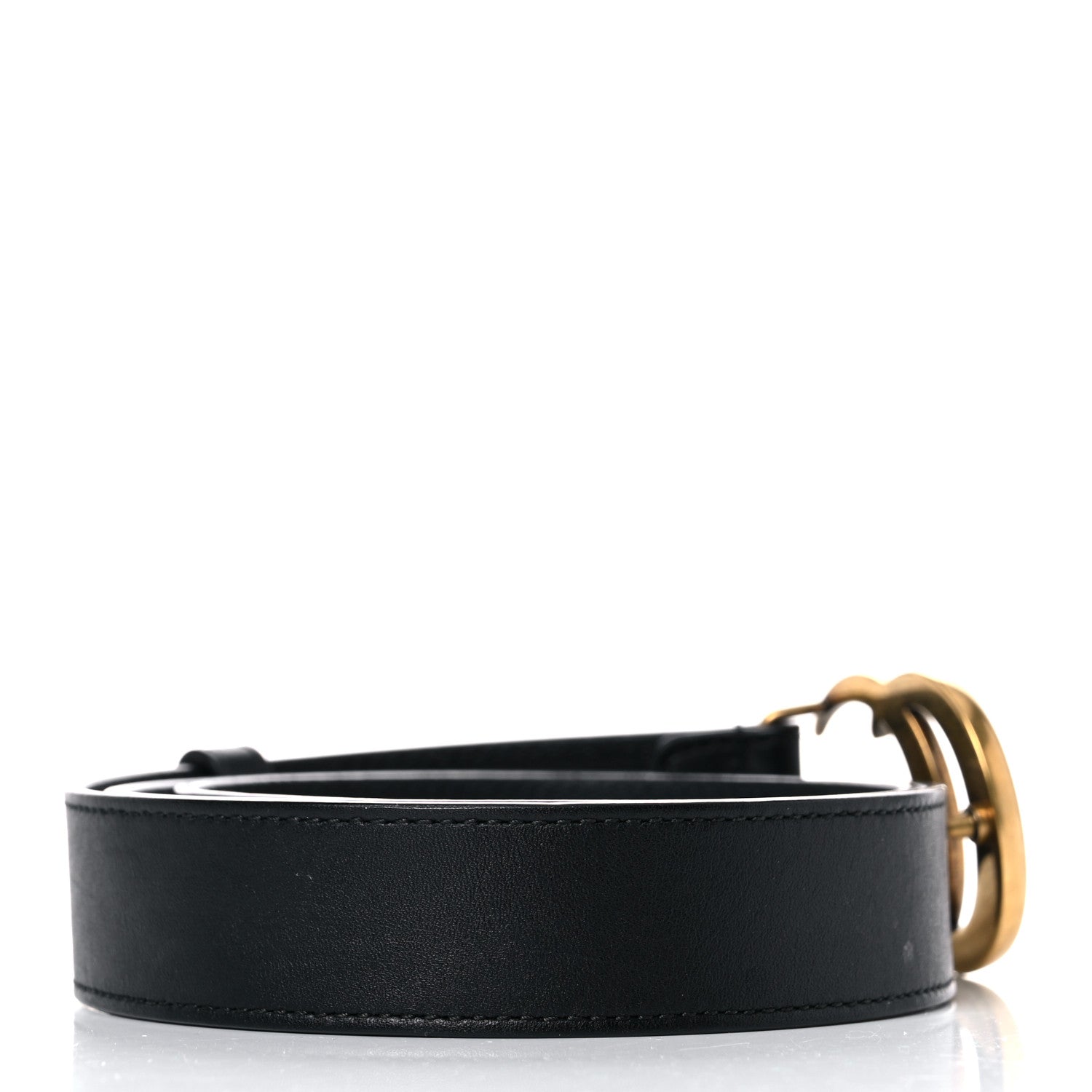 Gucci Calfskin Double G 30mm Belt 85 34 Black 3 of 6