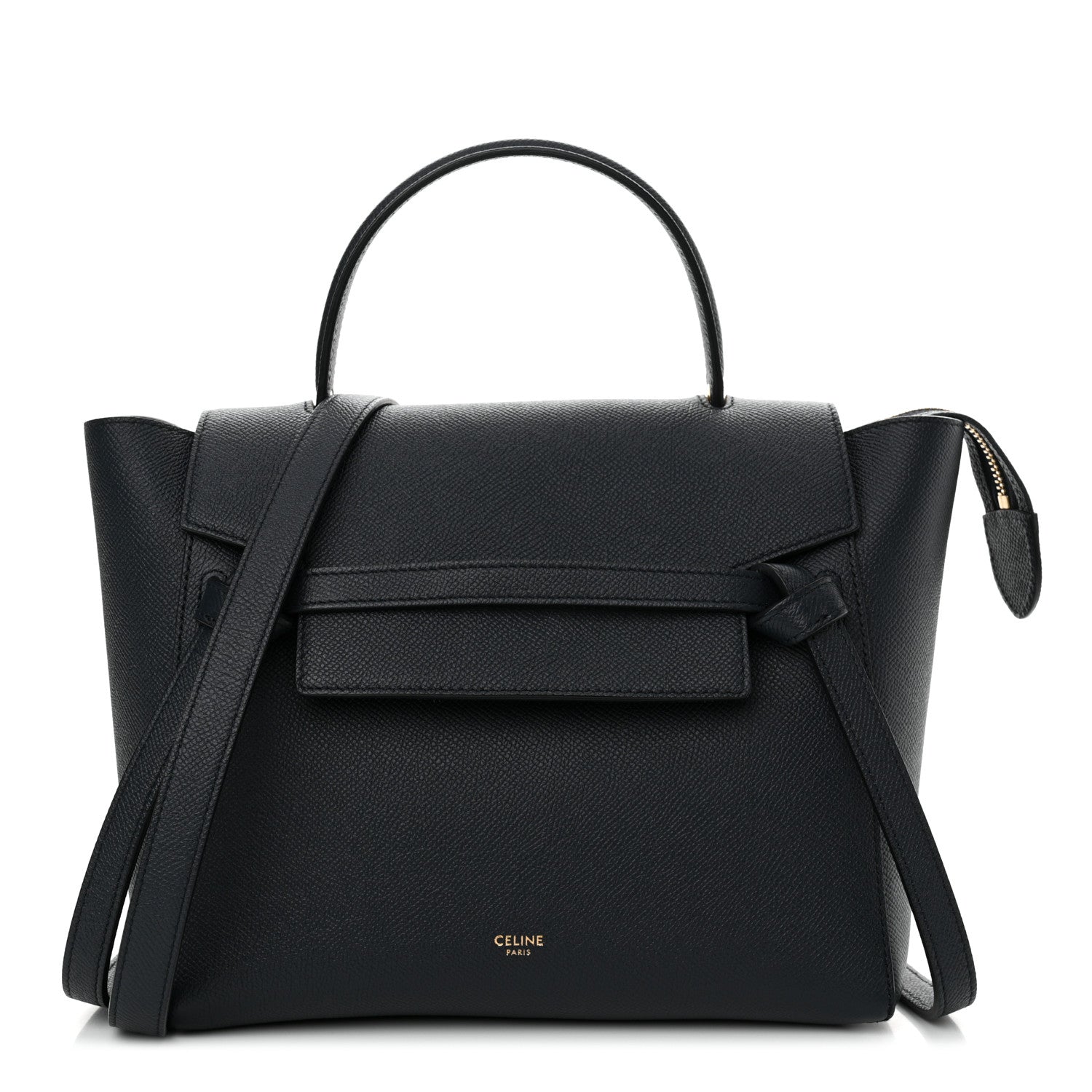 Celine Grained Calfskin Micro Belt Bag Navy Blue 1 of 13