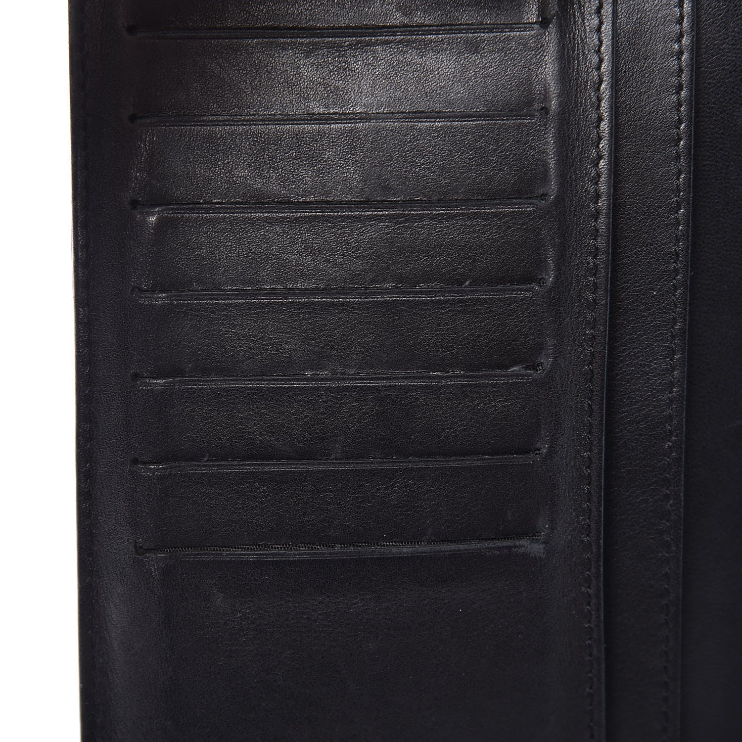 Chanel Lambskin Embossed Logo Yen Wallet Black 7 of 15