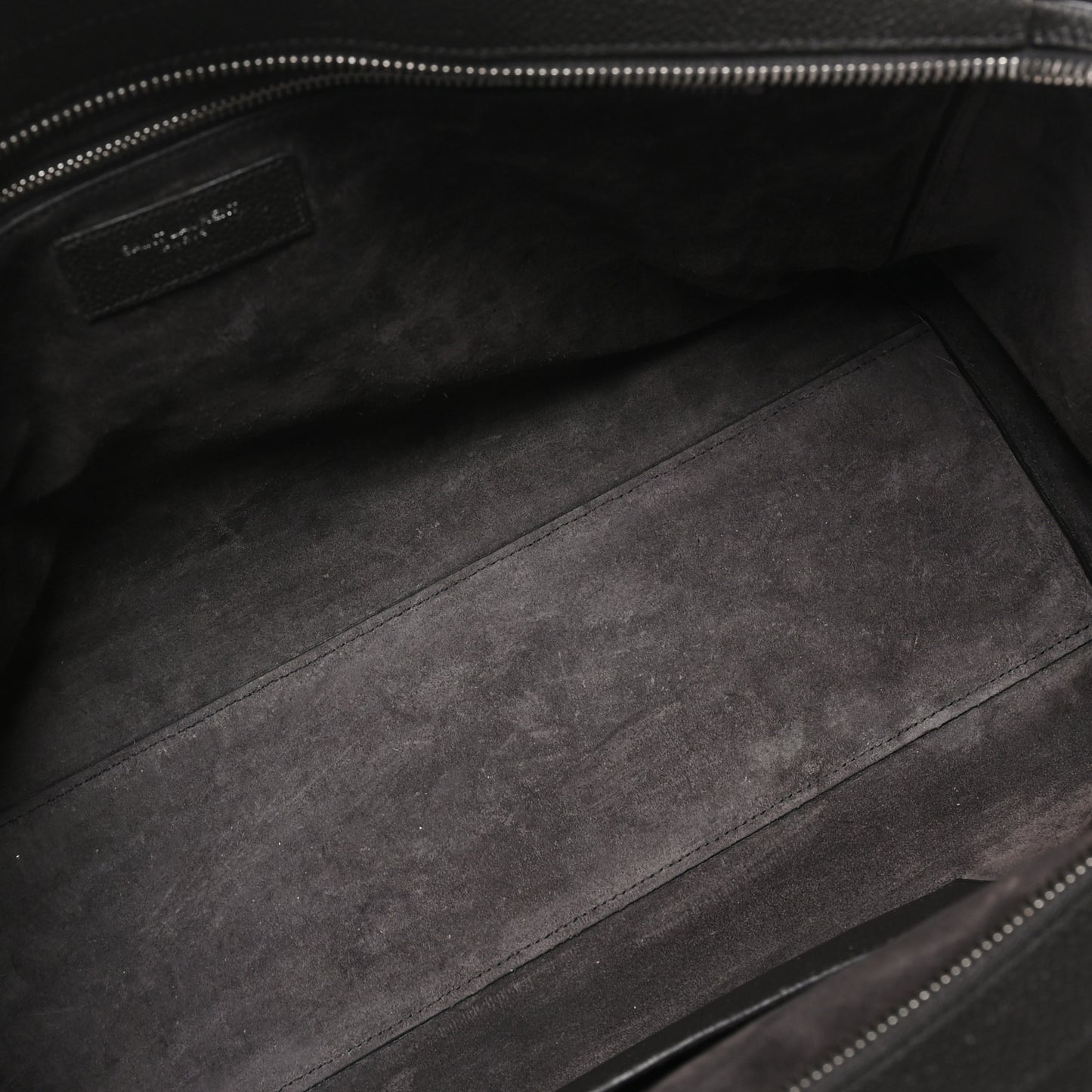 Grained Calfskin Medium Cabas Rive Gauche Coal