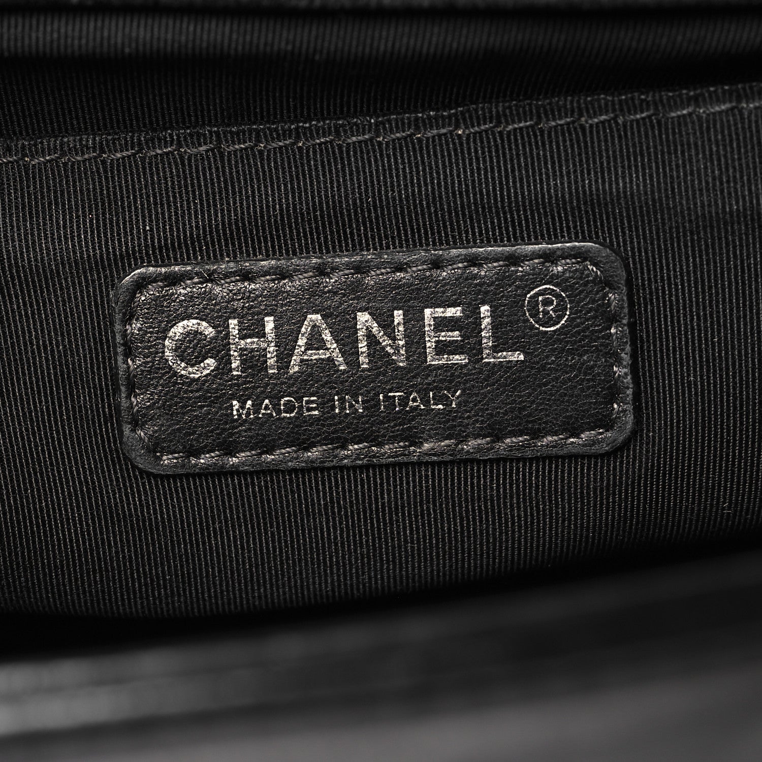Chanel Calfskin Double Stitch Medium Boy Flap Black 6 of 11