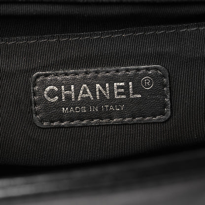 Chanel Calfskin Double Stitch Medium Boy Flap Black 6 of 11