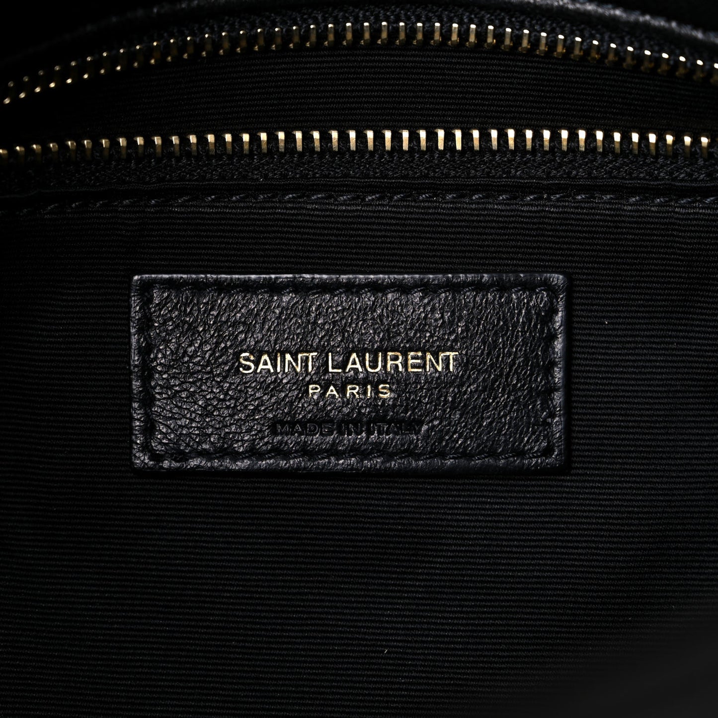 Lambskin Quilted Medium Loulou Puffer Monogram Chain Satchel Black