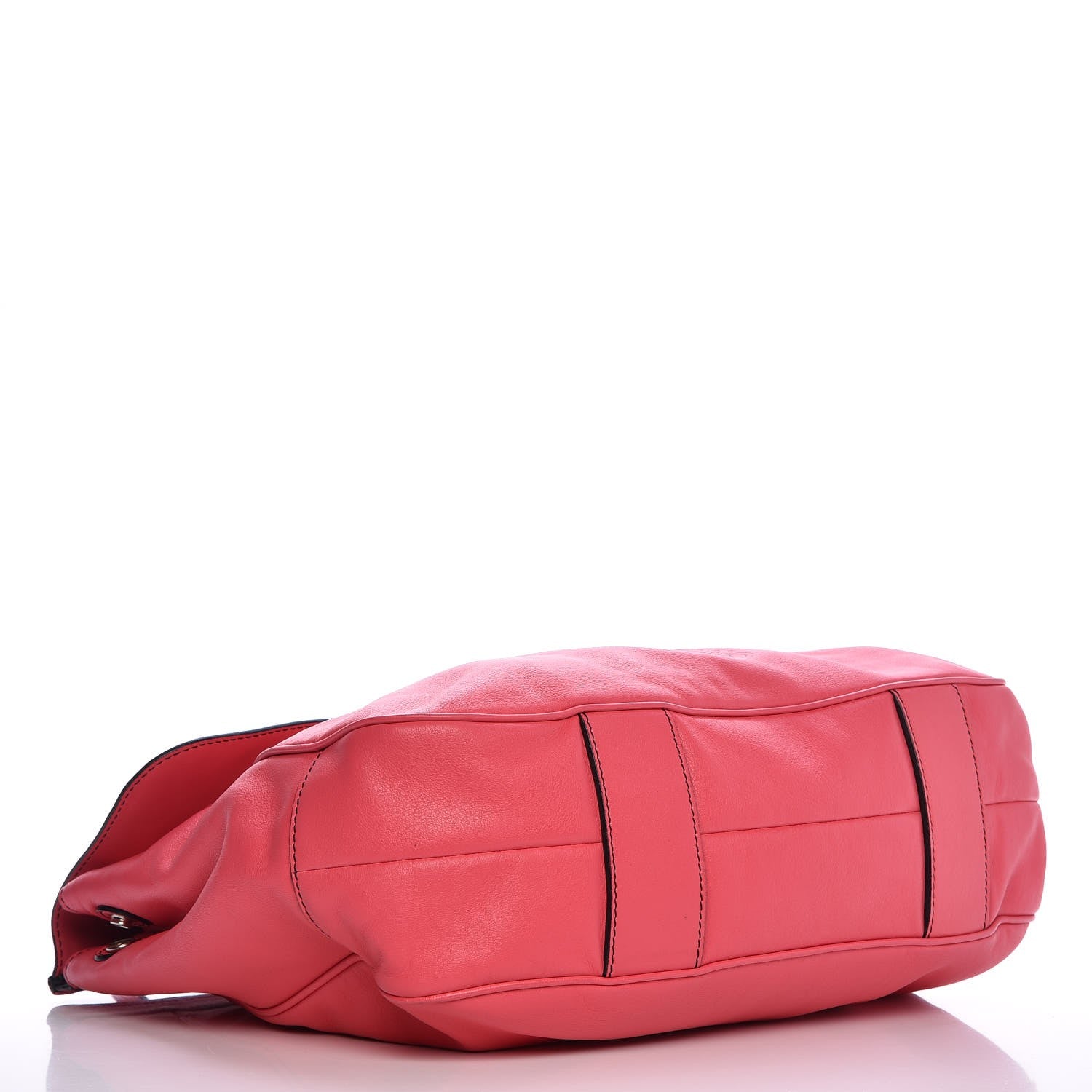Lanvin LOEWE Calfskin Embossed Shoulder Shopping Tote Pink 4 of 9