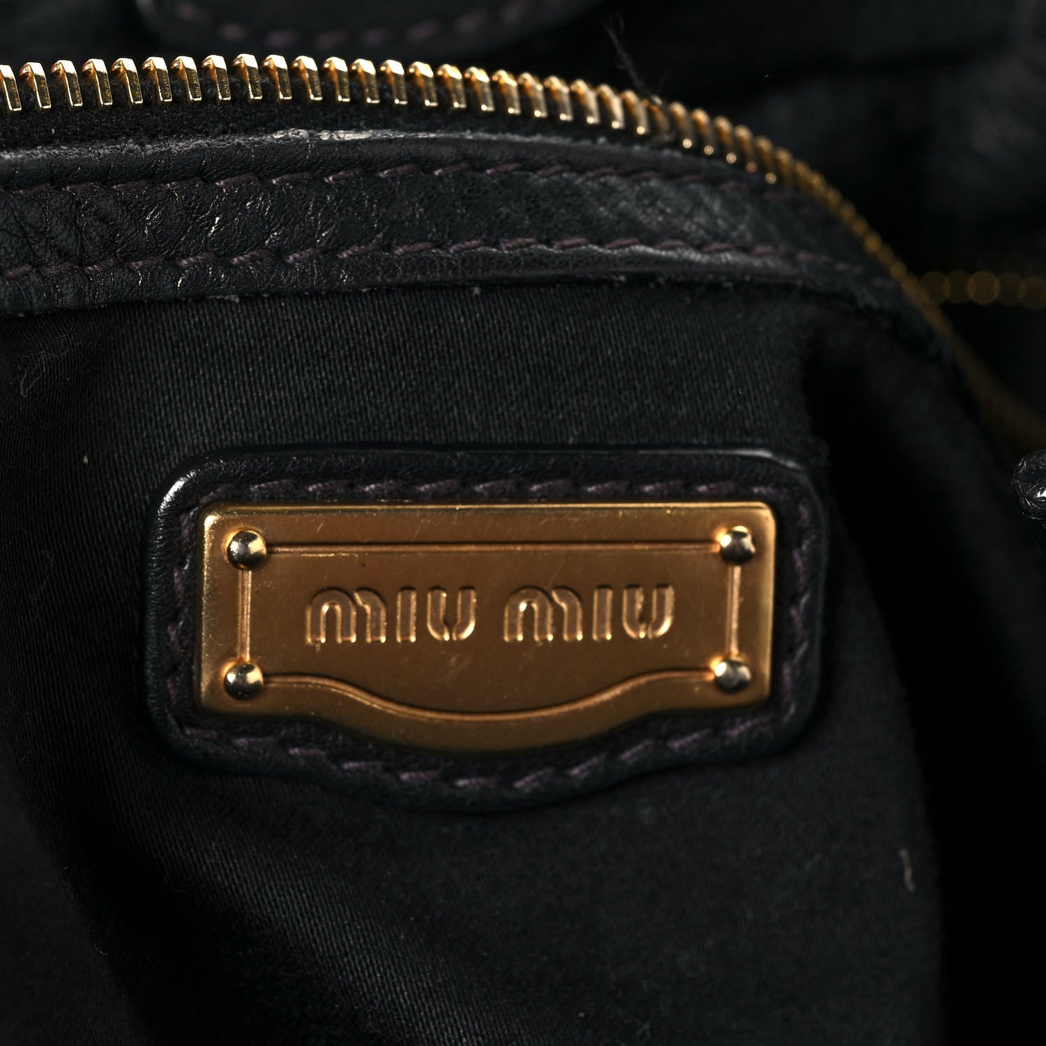 Miu Miu Vitello Lux Peggy Bow Tote Black 10 of 16