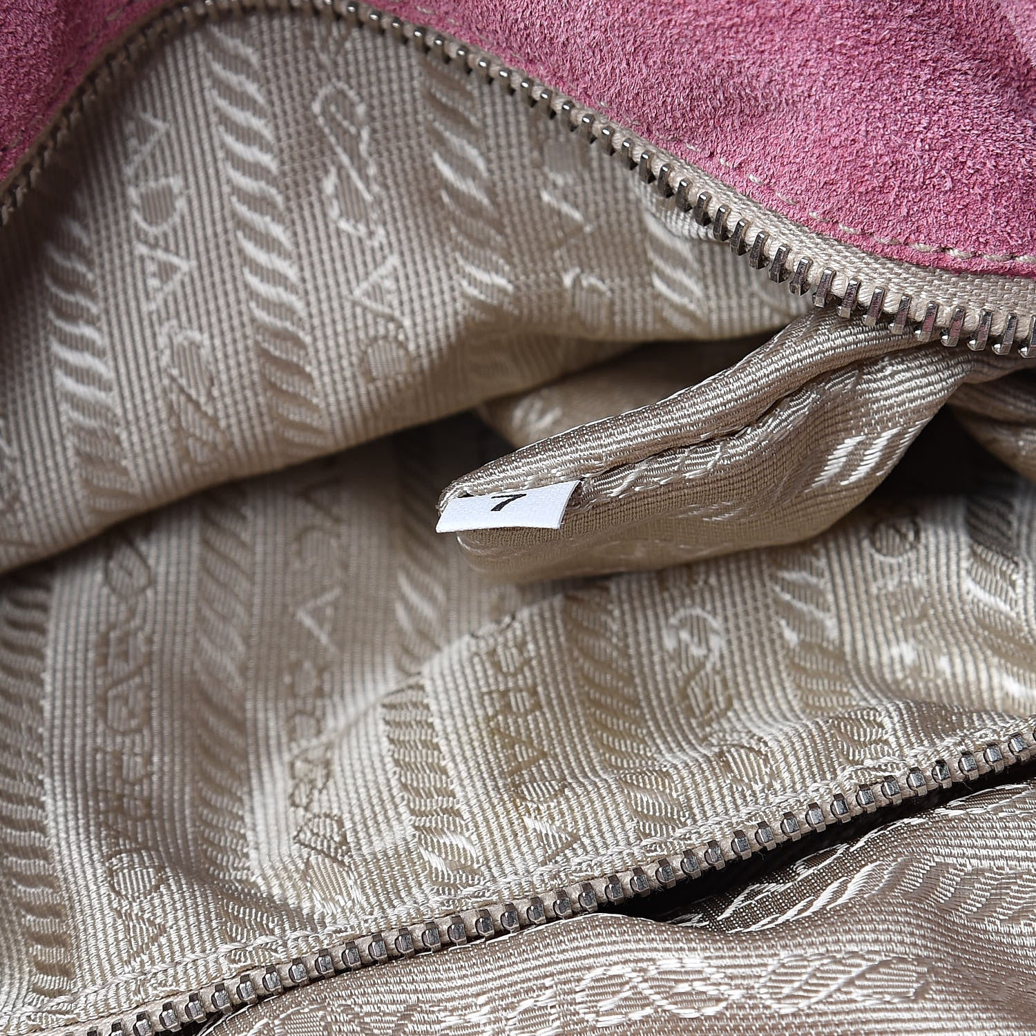 Prada Scamosciato Suede Hobo Pink 7 of 11