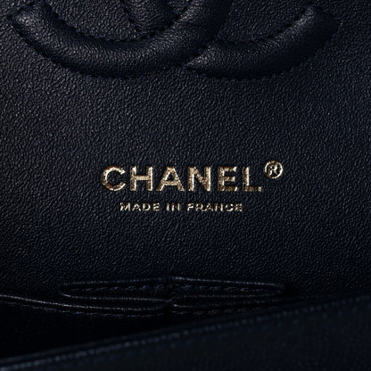 Chanel Caviar Quilted Medium Double Flap Navy 6 of 12