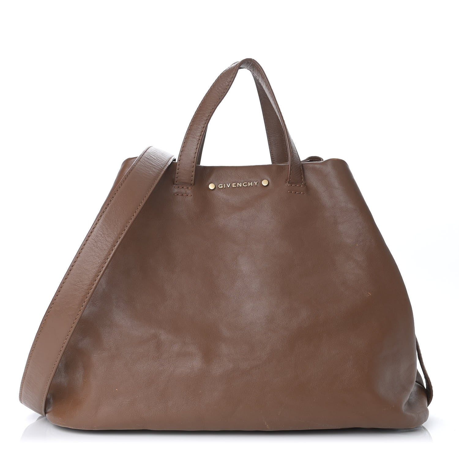 Givenchy Lambskin Satchel Brown 1 of 13