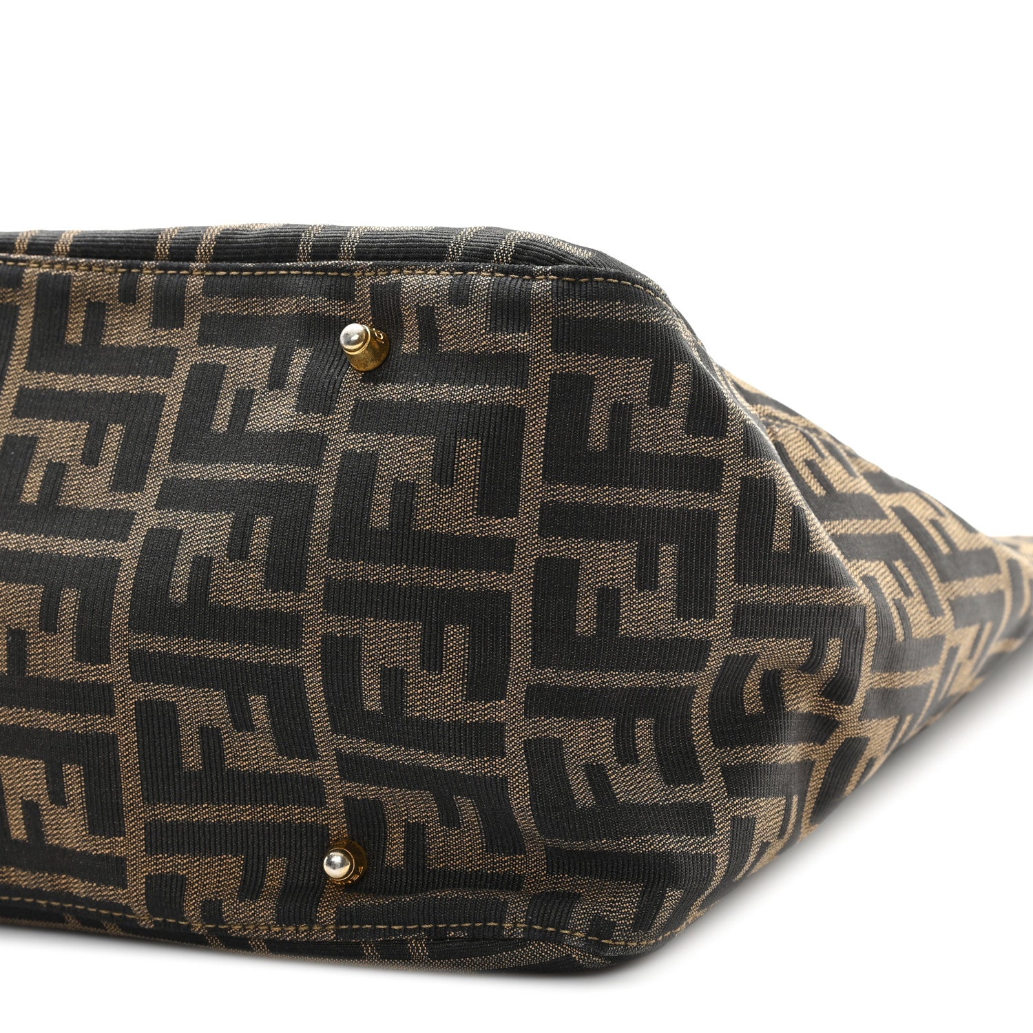 Fendi Zucchino Tote Tobacco 9 of 10