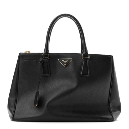 Prada Saffiano Medium Galleria Double Zip Tote Black 1 of 9