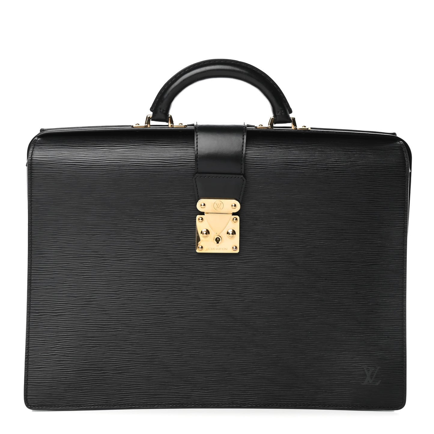 Epi Serviette Fermoir Briefcase Black