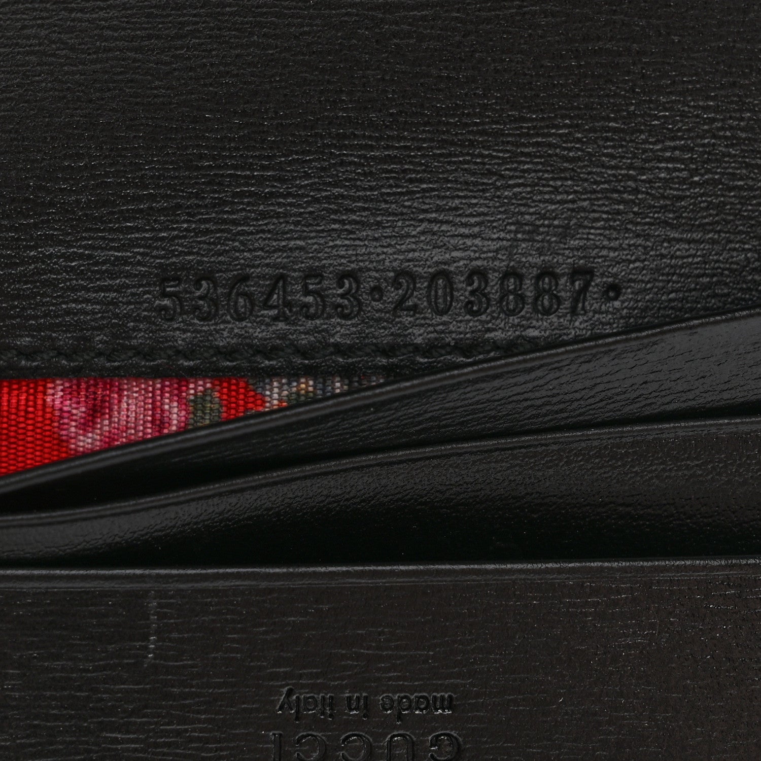 Gucci Calfskin Web Trapuntata GG Marmont Card Case Wallet Black 7 of 10