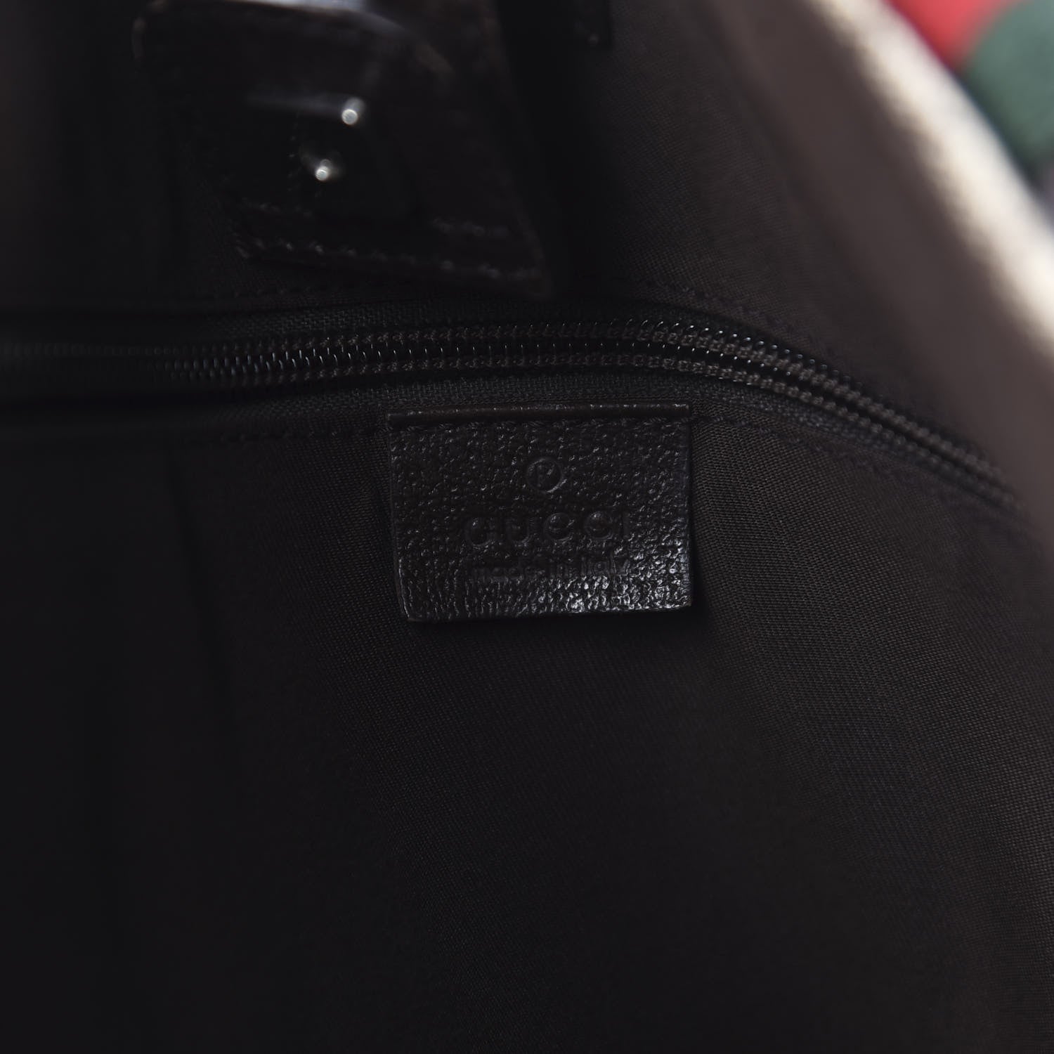 Gucci GG Monogram Medium Web Handle Double Pocket Tote Brown 8 of 10