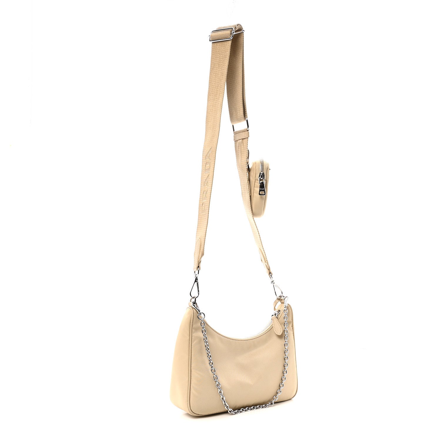 Prada Re-Nylon Saffiano Re-Edition 2005 Shoulder Bag Deserto 3 of 15