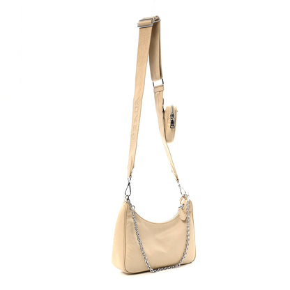 Prada Re-Nylon Saffiano Re-Edition 2005 Shoulder Bag Deserto 3 of 15