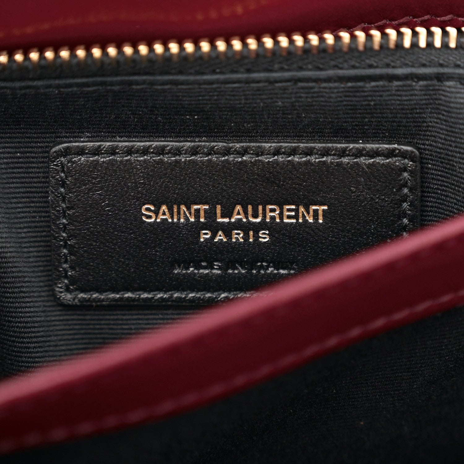 Saint Laurent Calfskin Y Quilted Monogram Toy Loulou Monogram Crossbody Bag Rouge Legion 6 of 12
