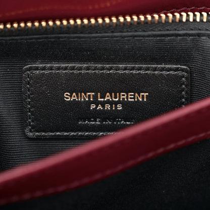 Saint Laurent Calfskin Y Quilted Monogram Toy Loulou Monogram Crossbody Bag Rouge Legion 6 of 12