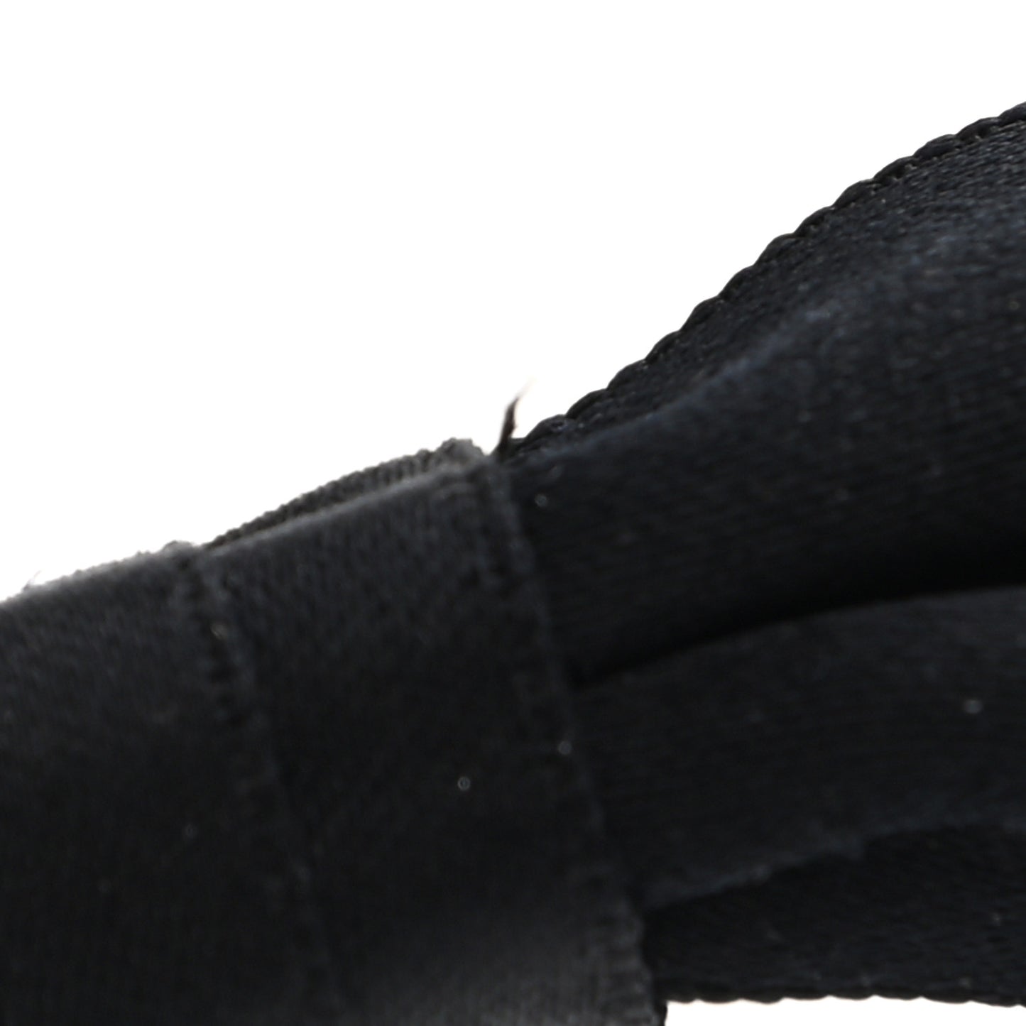Satin CC Hair Clip Bow Black