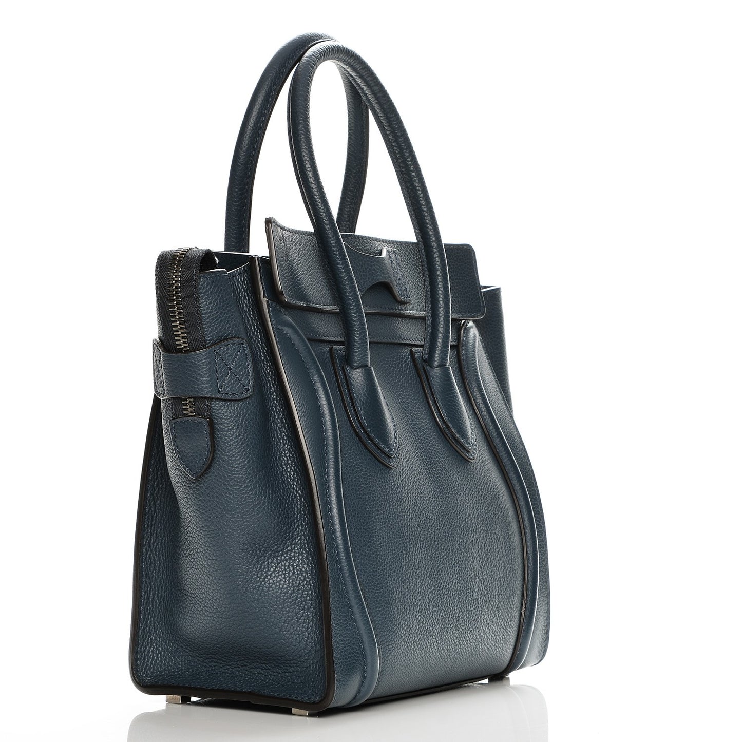 Drummed Calfskin Micro Luggage Orage