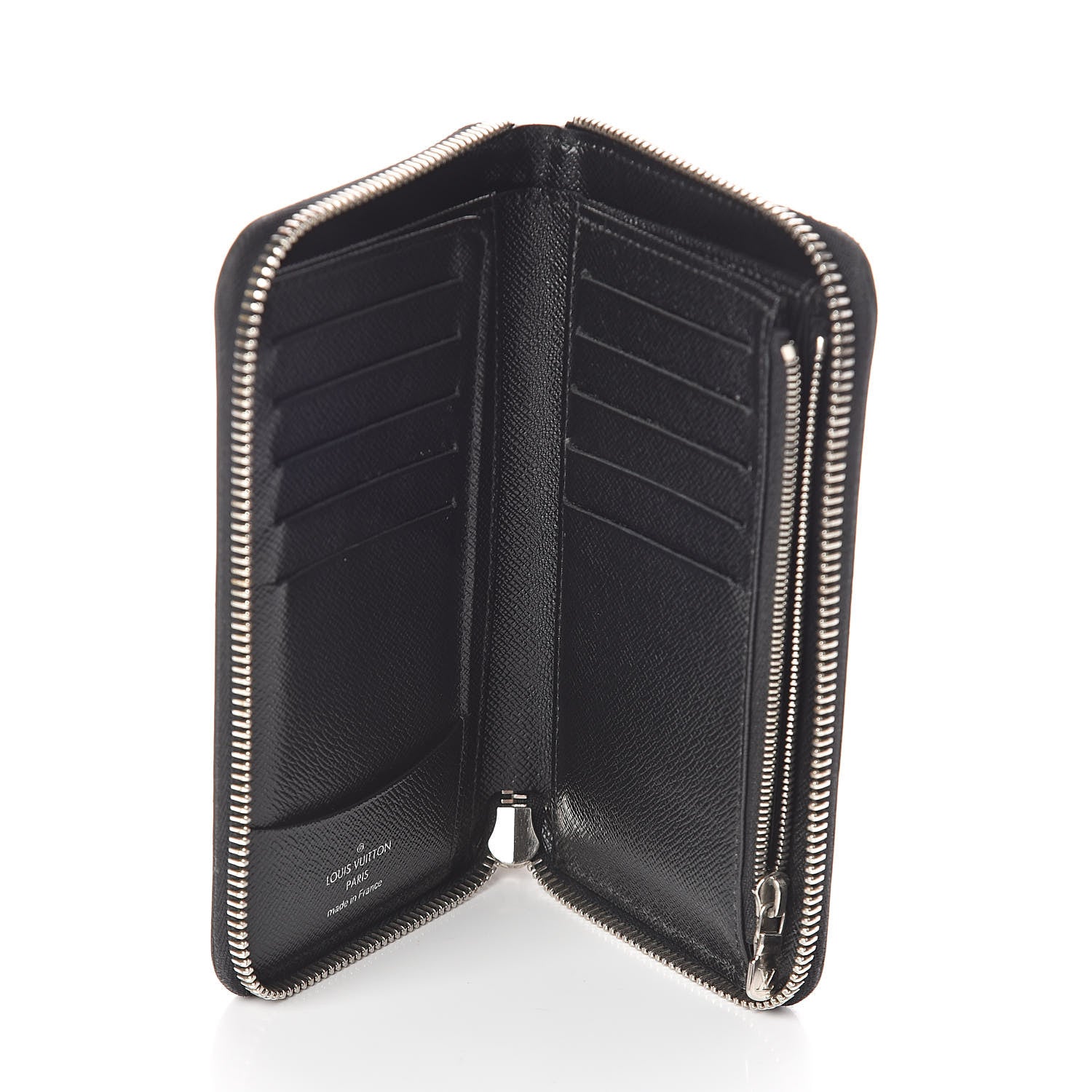 Louis Vuitton Epi Zippy Compact Wallet Black 5 of 9