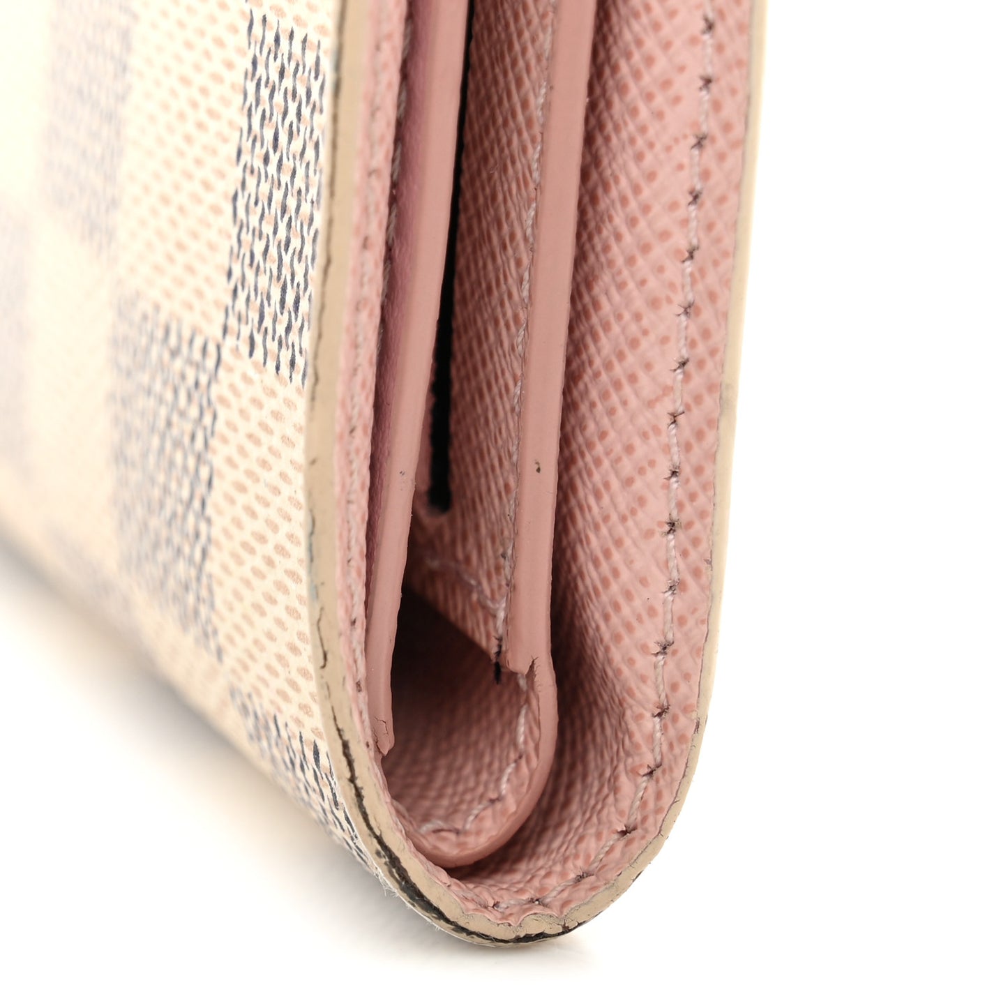 Damier Azur Victorine Wallet Rose Ballerine