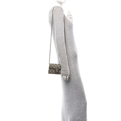 Gucci GG Supreme Monogram Super Mini Dionysus Shoulder Bag Taupe 2 of 10