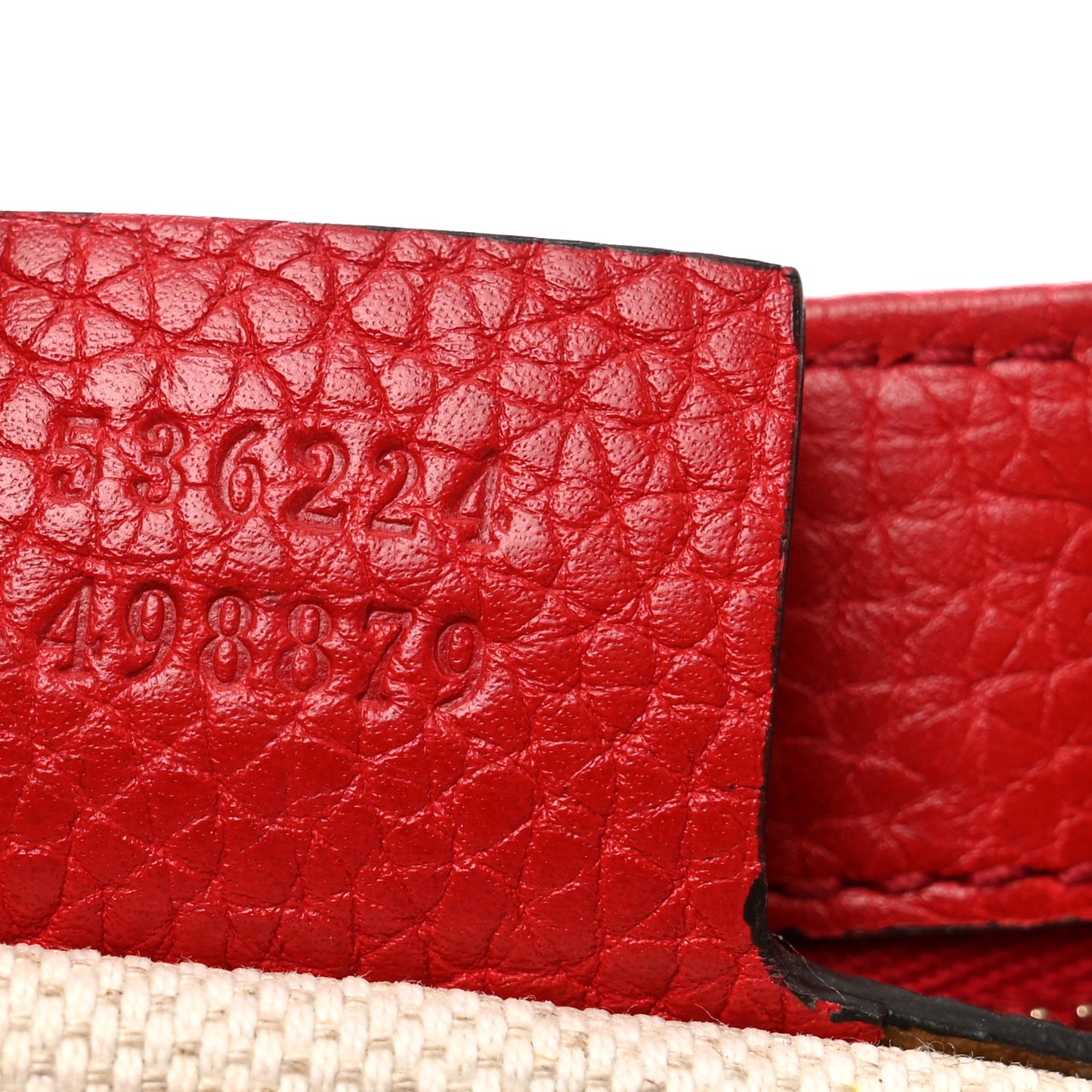Pebbled Calfskin Medium Soho Flap Crossbody Vibrant Red
