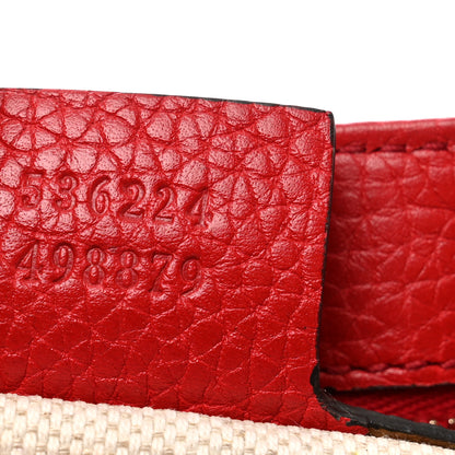 Gucci Pebbled Calfskin Medium Soho Flap Crossbody Vibrant Red 7 of 10