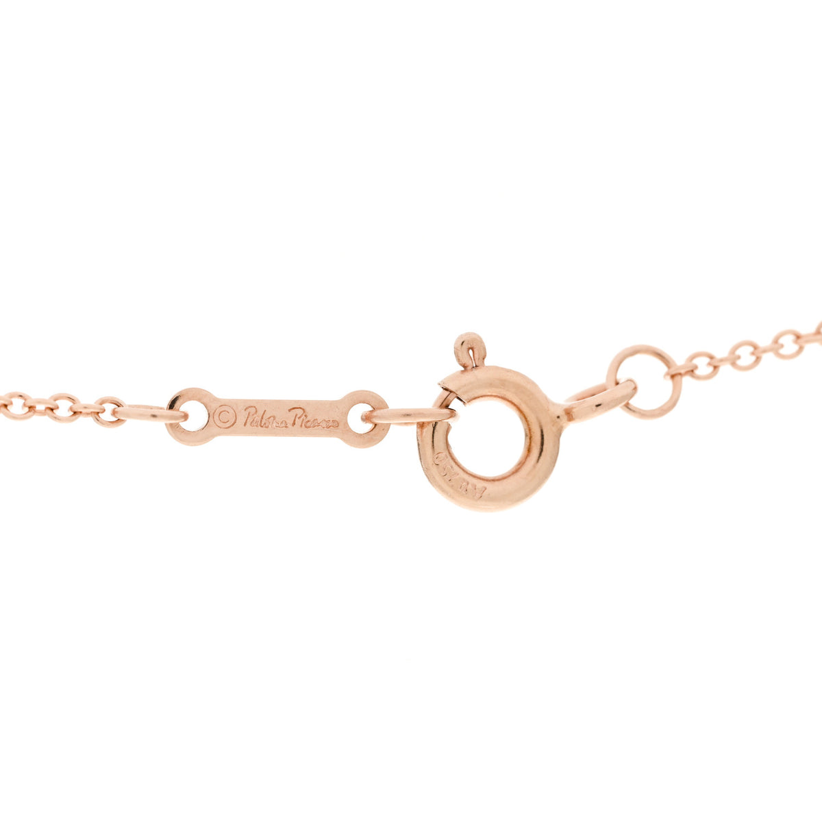 Tiffany 18K Rose Gold Diamond Mini Paloma's Graffiti Love Pendant Necklace 5 of 6
