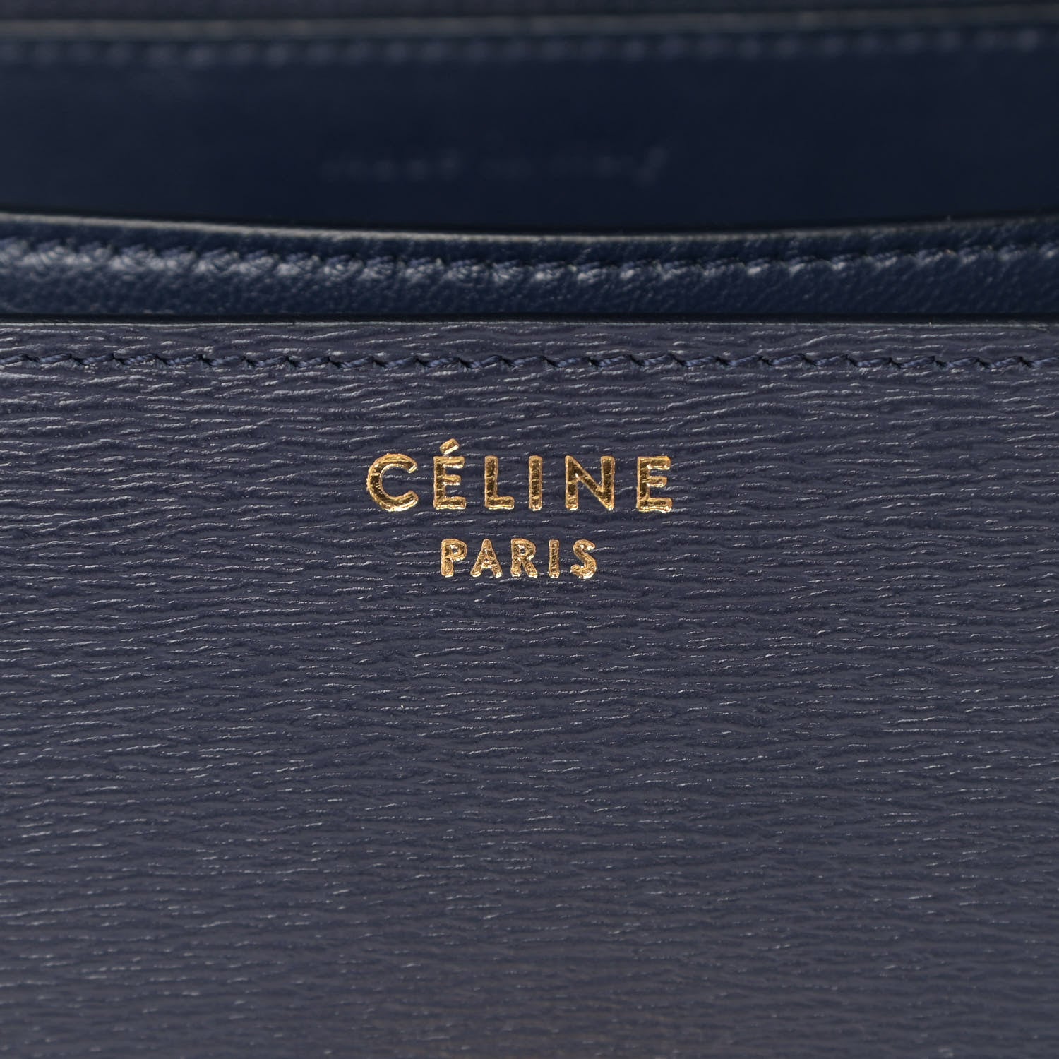 Celine Liege Calfskin Medium Classic Box Flap Bag Dark Blue 8 of 9