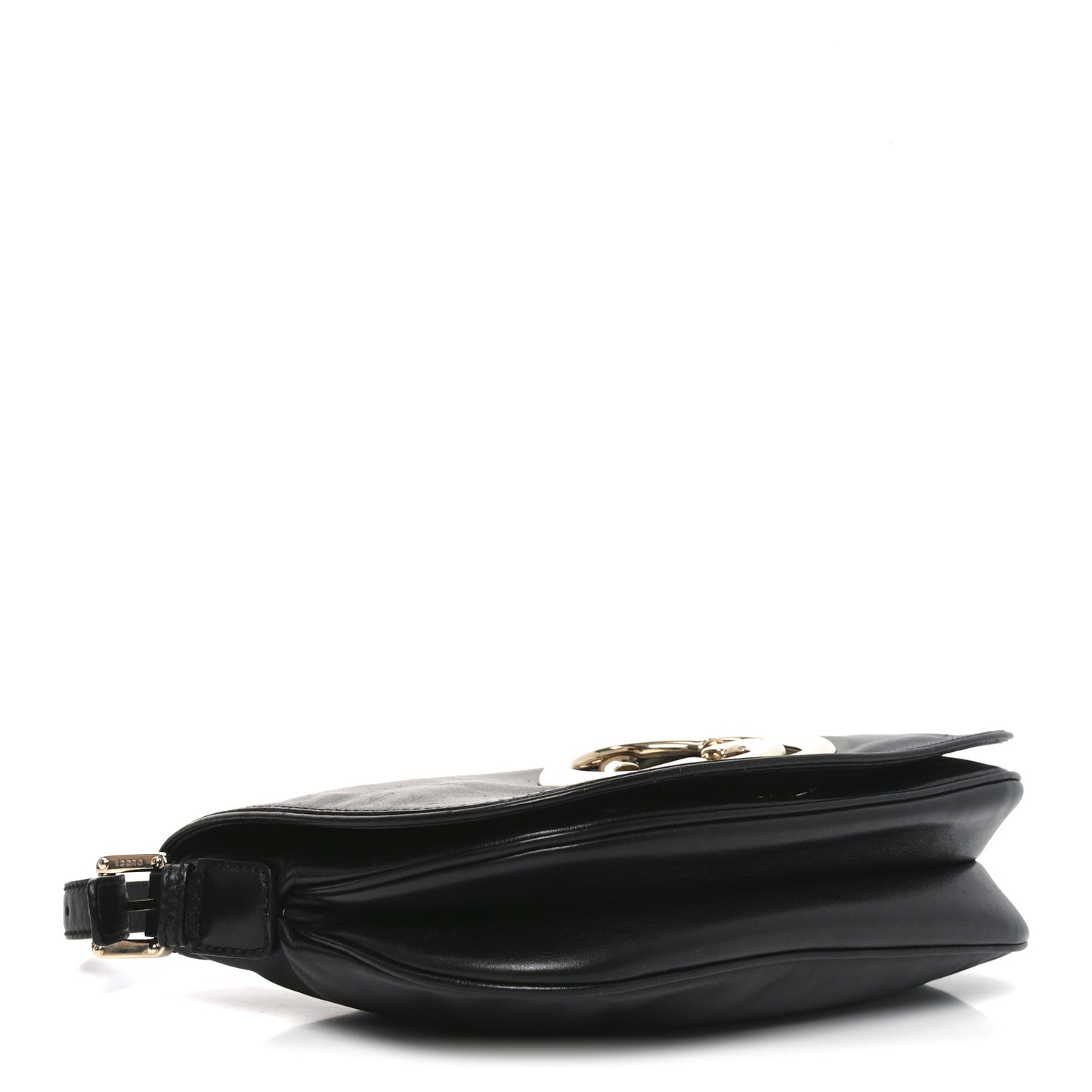 Calfskin Small Britt Shoulder Bag Black