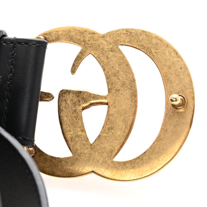 Gucci Moon Calfskin Pearl Double G 40mm Belt 90 36 Black Cream 11 of 11
