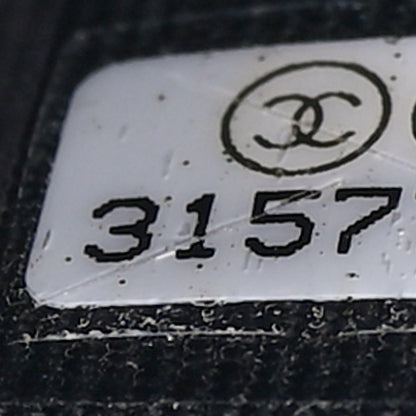 Chanel Lambskin Quilted Camellia Card Holder On Chain Black 7 of 9