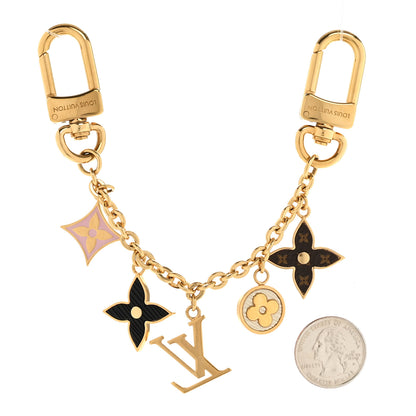 Louis Vuitton Monogram Spring Street Bag Charm Key Holder Gold 2 of 4