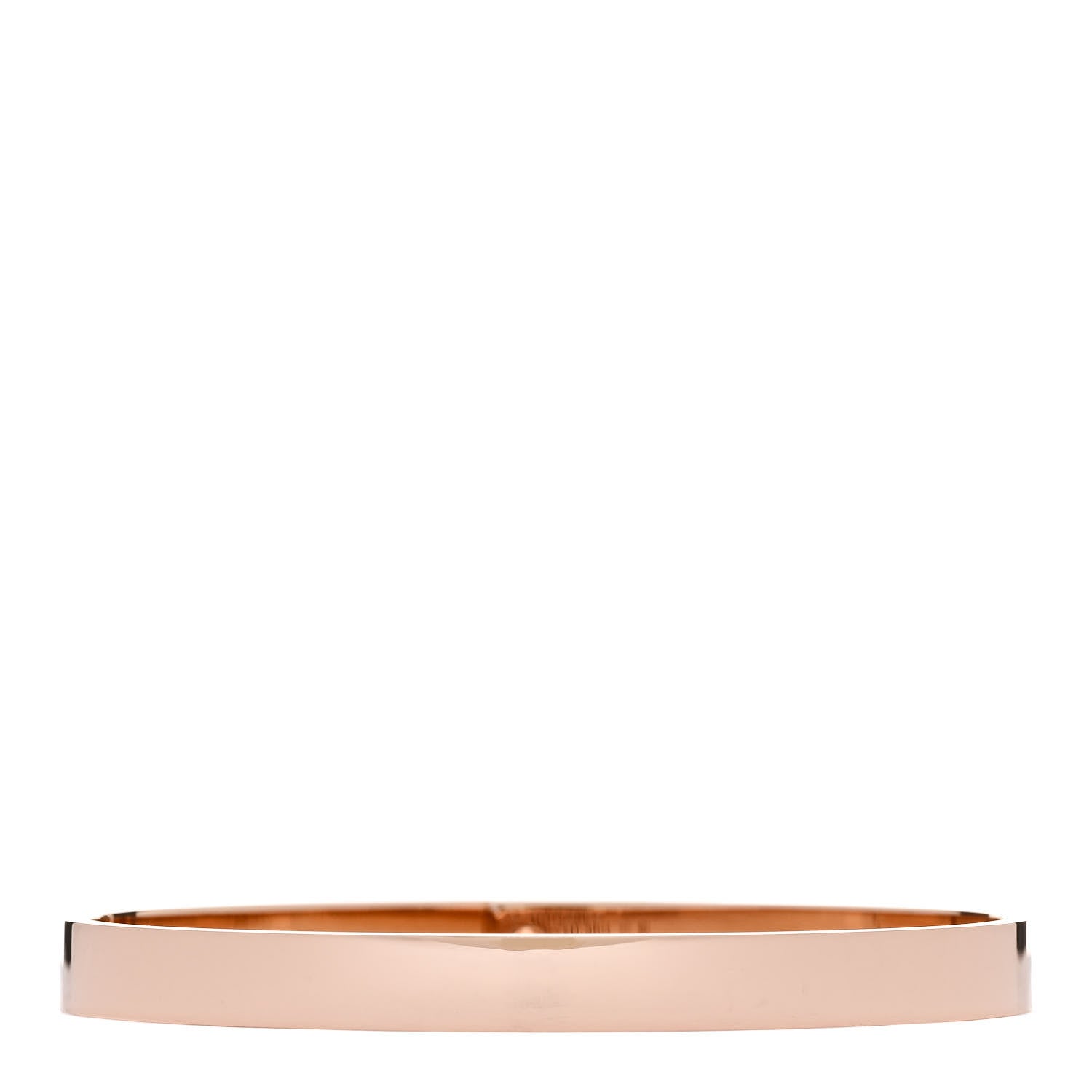 Hermes 18K Rose Gold Diamond PM Kelly Pave Bracelet SH 2 of 4