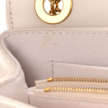 Louis Vuitton Calfskin LV New Wave Chain Bag Ivory 10 of 13