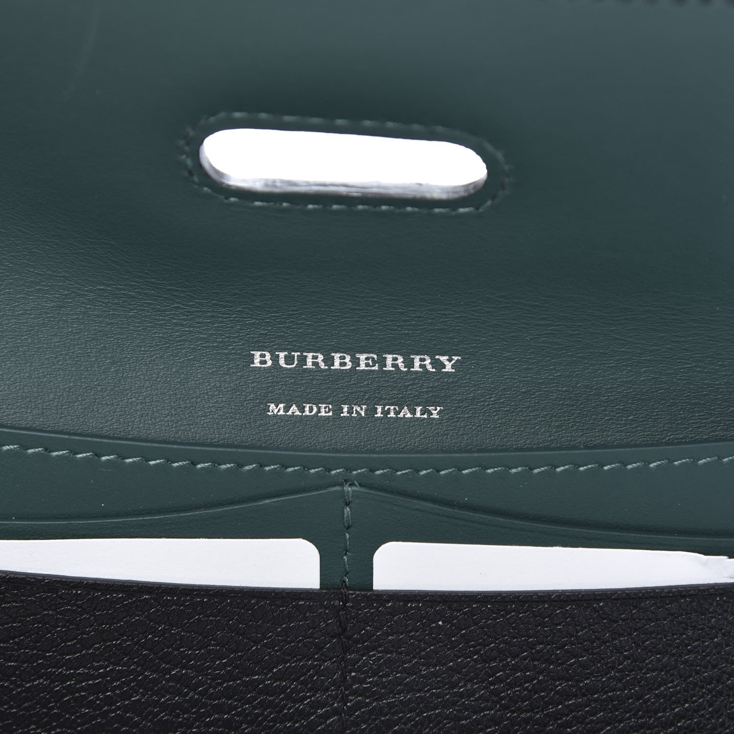 Burberry Goatskin D-Ring Continental Wallet Black 6 of 7