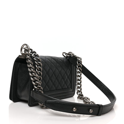 Chanel Caviar Quilted Small Boy Flap Black 3 of 9
