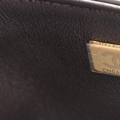 Chanel Lambskin Quilted Mini Rectangular Flap Dark Brown 8 of 11