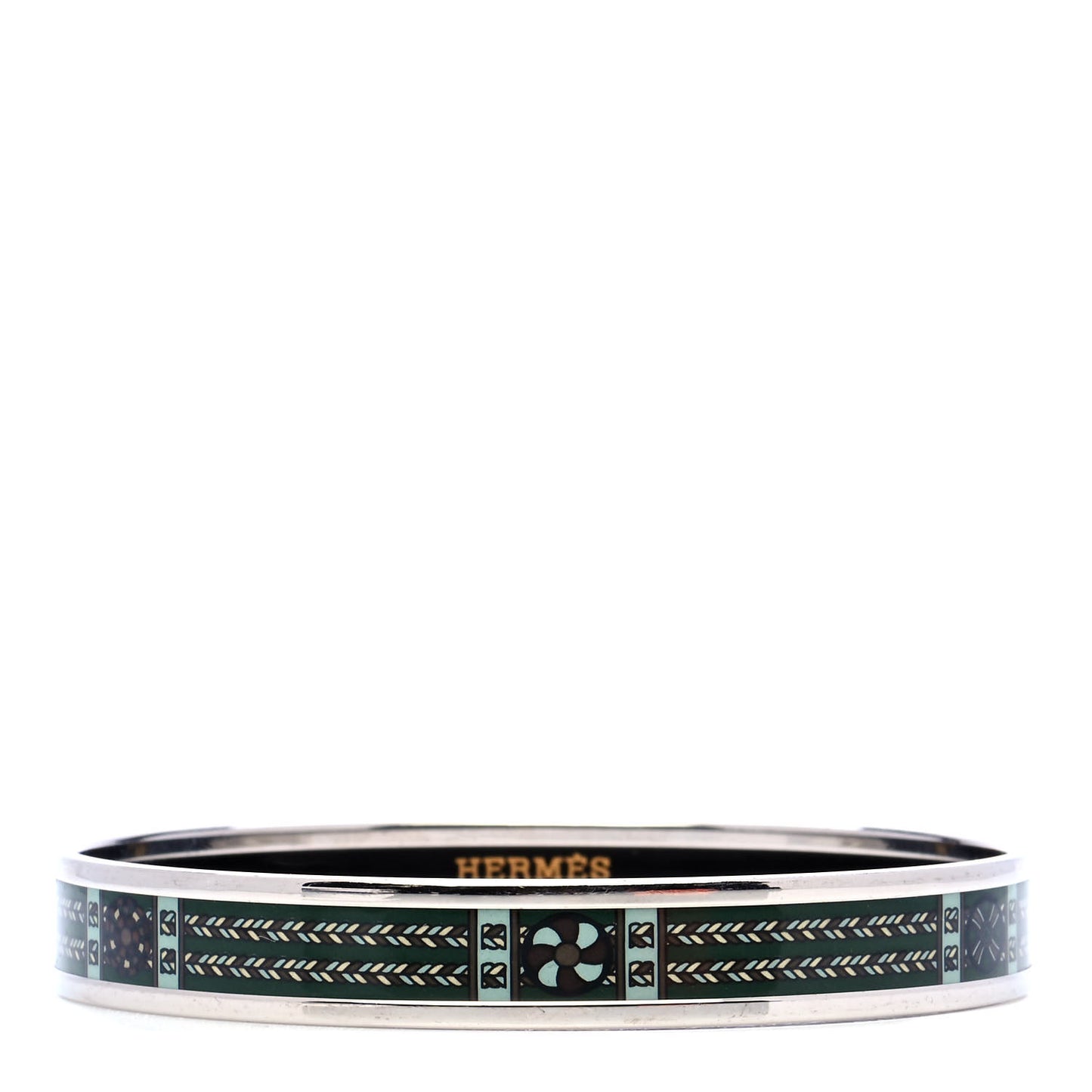 Enamel Printed Narrow Rubans de Cheval Bracelet 70